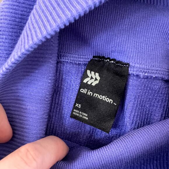 All in Motion Periwinkle Ribbed Leggings LAST CALL - Picture 5 of 6